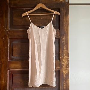 100% silk blush pink slip